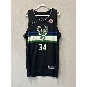Giannis Antetokounmpo #34 Milwaukee Bucks Harley Davidson Nike Jersey Men’s 52